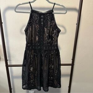 Elegant Black Lace Dress